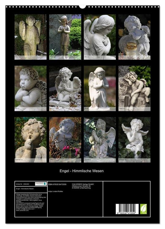 Produktbild: Engel - Himmlische Wesen (hochwertiger Premium Wandkalender 2026 DIN A2 hoch), Kunstdruck in Hochglanz