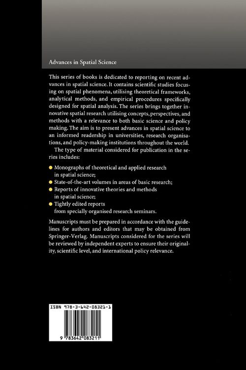 Produktbild: Recent Developments in Spatial Analysis