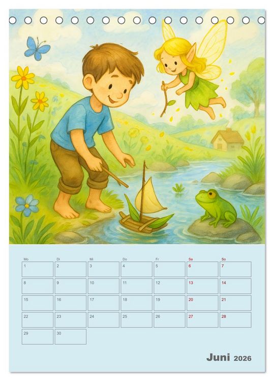 Produktbild: Tari und Tili (Tischkalender 2026 DIN A5 hoch), CALVENDO Monatskalender