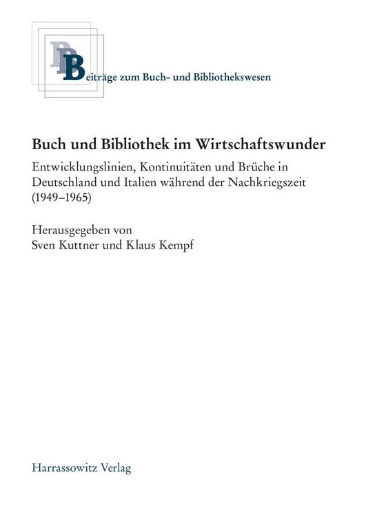 Produktbild: Buch und Bibliothek im Wirtschaftswunder