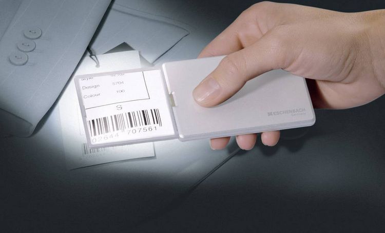 Produktbild: Eschenbach 152111 Easy Pocket Handlupe mit LED-Beleuchtung Vergr&ouml;&szlig;erungsfaktor: 3 x