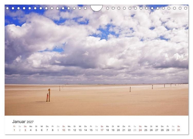 Produktbild: Eiderstedt Impressionen (Wandkalender 2027 DIN A4 quer), CALVENDO Monatskalender