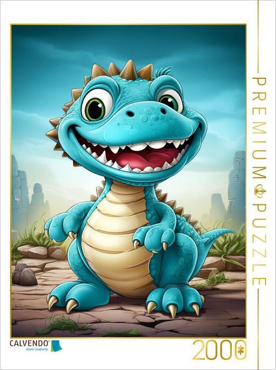Produktbild: CALVENDO Puzzle Ein Motiv aus dem Kalender Happy Dinos | 2000 Teile Lege-Gr&ouml;&szlig;e 90x67cm Foto-Puzzle f&uuml;r gl&uuml;ckliche Stunden
