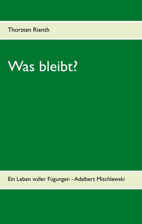 Produktbild: Was bleibt?