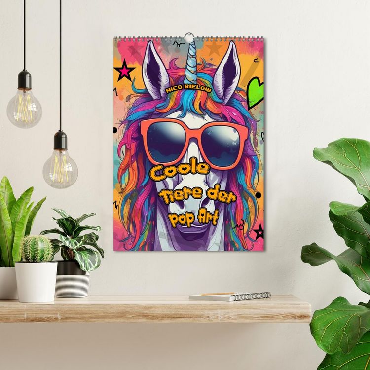 Produktbild: Coole Tiere der Pop Art (Wandkalender 2026 DIN A3 hoch), CALVENDO Monatskalender
