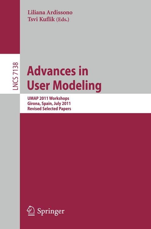 Bild vom Artikel Advances in User Modeling vom Autor Liliana Ardissono