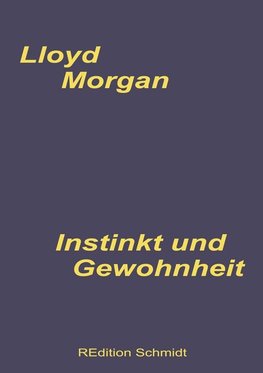 Produktbild: Instinkt und Gewohnheit