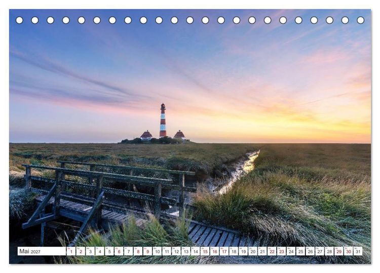 Produktbild: Schleswig-Holstein - Momente zwischen den Meeren (Tischkalender 2027 DIN A5 quer), CALVENDO Monatskalender