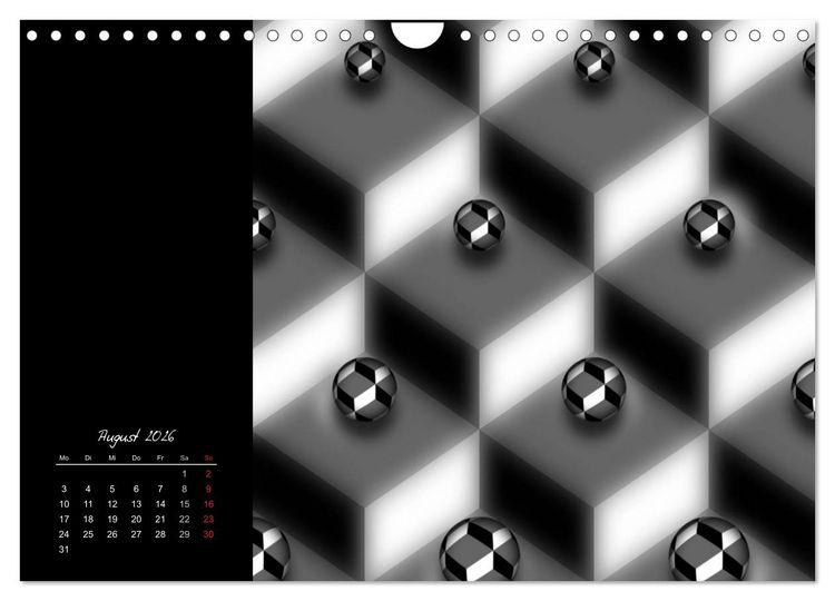 Produktbild: Schwarz trifft Wei&szlig; (Wandkalender 2026 DIN A4 quer), CALVENDO Monatskalender