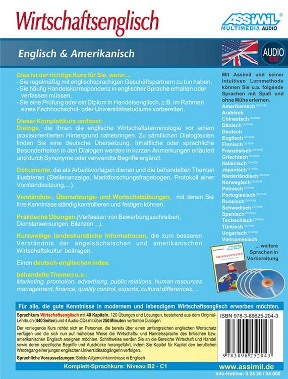 Produktbild: ASSiMiL Wirtschaftsenglisch (Englisch & Amerikanisch). Wirtschaftssprachen by ASSiMiL / Assimil Wirtschaftsenglisch
