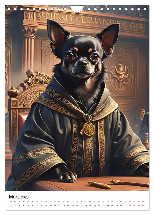 Produktbild: Chihuahua Karrieren (Wandkalender 2026 DIN A4 hoch), CALVENDO Monatskalender