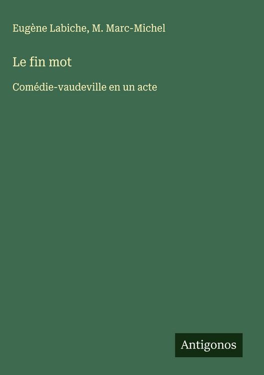 Produktbild: Le fin mot