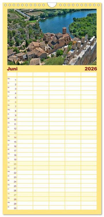 Produktbild: Familienplaner 2026 - Castellon die etwas andere Provinz mit 5 Spalten (Wandkalender, 21 x 45 cm) CALVENDO