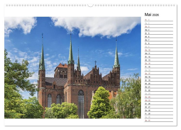 Produktbild: Danzig - Zeit f&uuml;r Entdeckungen (hochwertiger Premium Wandkalender 2026 DIN A2 quer), Kunstdruck in Hochglanz