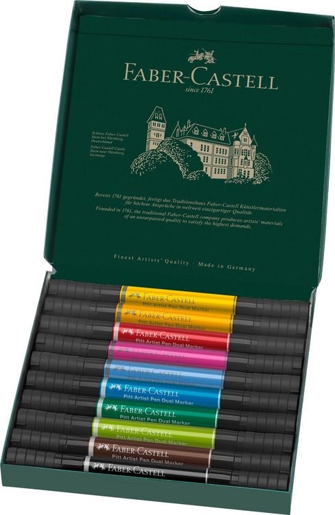 Produktbild: Faber-Castell Tuschestifte Pitt Artist Pen Dual Markers, 10er Set