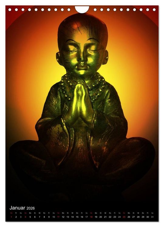 Produktbild: Buddha - Zeit f&uuml;r Entspannung (Wandkalender 2026 DIN A4 hoch), CALVENDO Monatskalender
