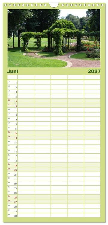 Produktbild: Familienplaner 2027 - Bad Sassendorf mit 5 Spalten (Wandkalender, 21 x 45 cm) CALVENDO