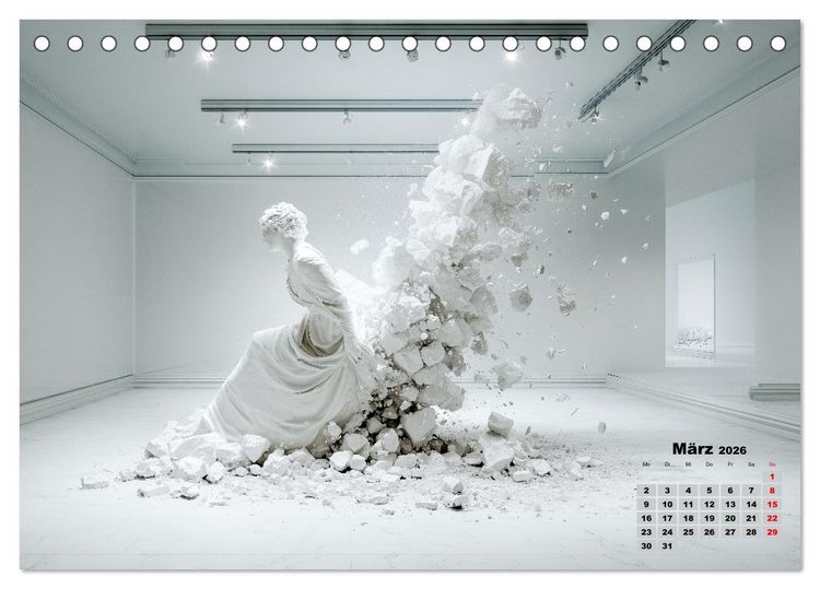 Produktbild: Wir schenken uns nichts zu Weihnachten - Kunst Geschenkkalender (Tischkalender 2026 DIN A5 quer), CALVENDO Monatskalender