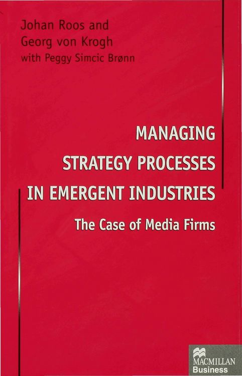 Produktbild: Managing Strategy Processes in Emergent Industries
