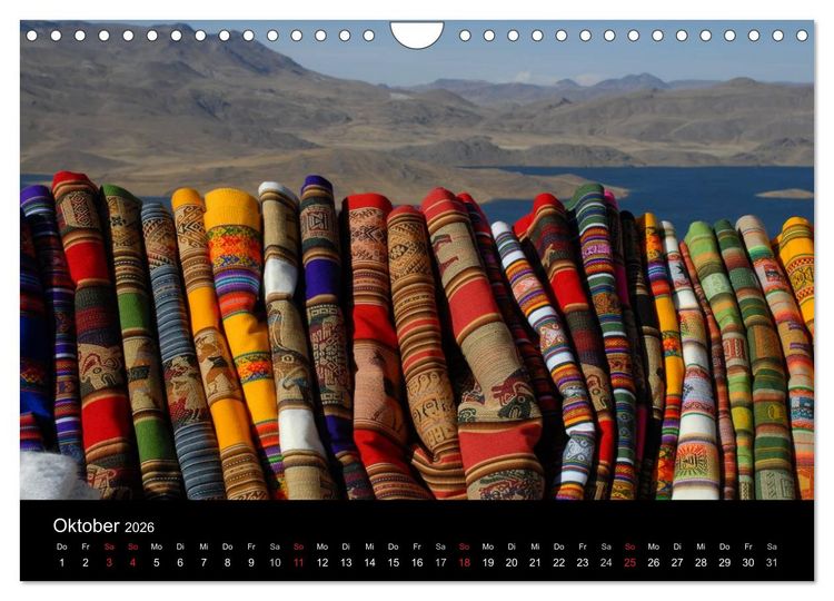 Produktbild: Peru &ndash; unterwegs (Wandkalender 2026 DIN A4 quer), CALVENDO Monatskalender