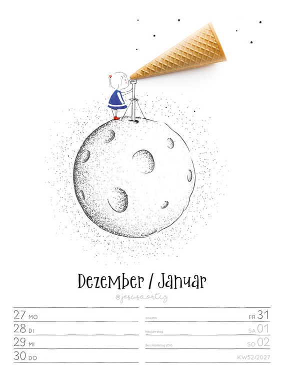 Produktbild: Little Dreams Wochenplaner Kalender 2027