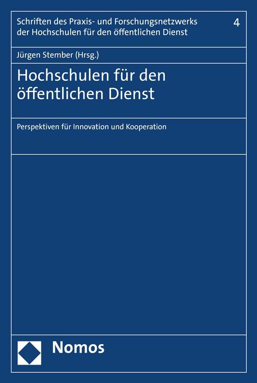 Produktbild: Hochschulen f&uuml;r den &ouml;ffentlichen Dienst