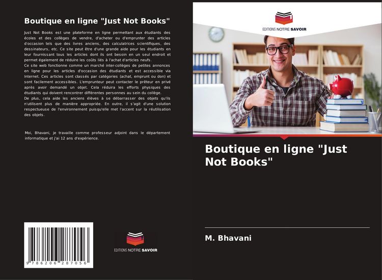 Produktbild: Boutique en ligne "Just Not Books"