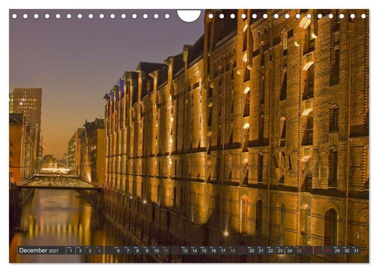 Produktbild: Hamburg.Discover northern Germany&rsquo;s cosmopolitan city (Wall Calendar 2027 DIN A4 landscape), CALVENDO 12 Month Wall Calendar