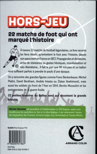 Produktbild: Hors-jeu : 22 matchs de foot qui ont marqu&eacute; l'histoire