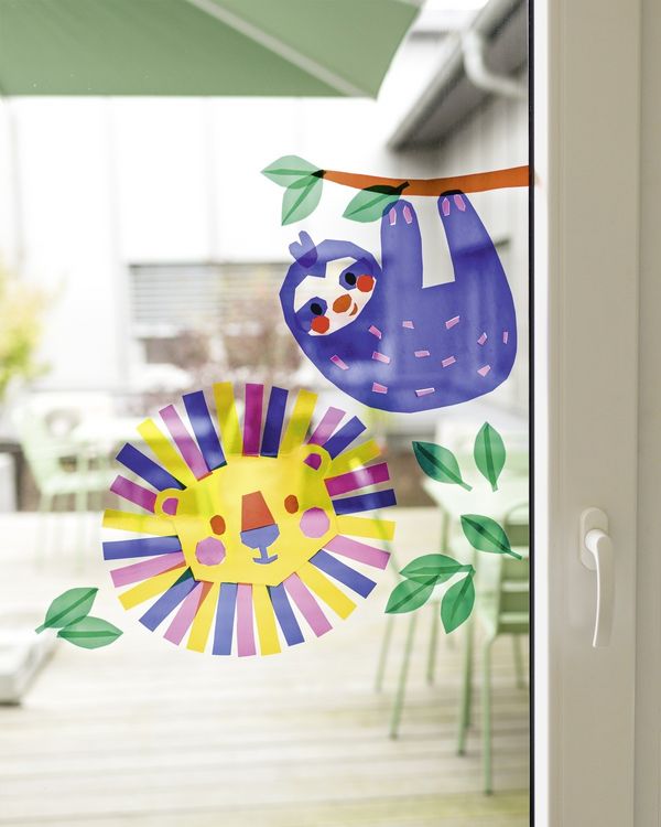 Produktbild: Folia Fensterfolie, 23x33cm, 10 Blatt, farbig sortiert