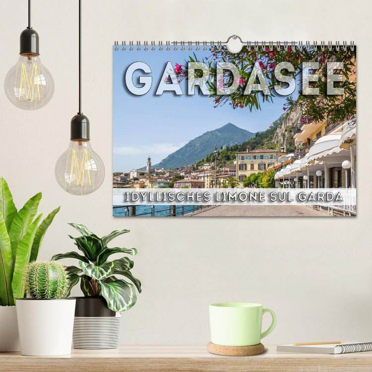 Produktbild: GARDASEE Idyllisches Limone sul Garda (Wandkalender 2026 DIN A4 quer), CALVENDO Monatskalender