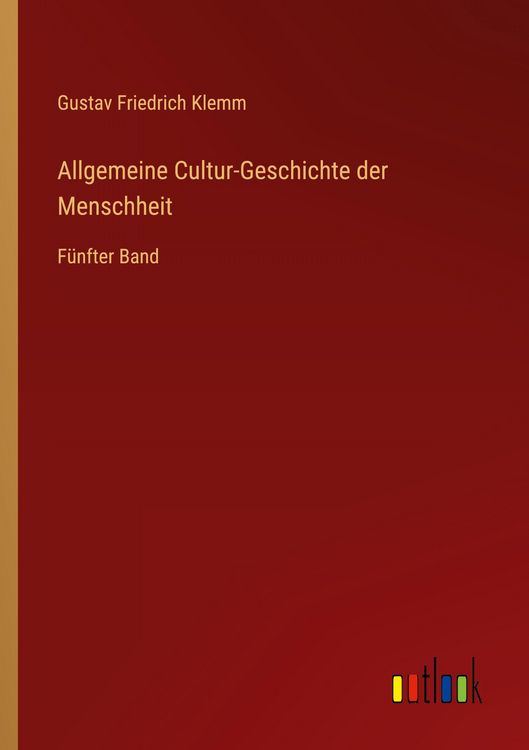 Produktbild: Allgemeine Cultur-Geschichte der Menschheit