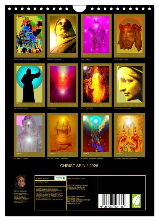 Produktbild: CHRIST SEIN * 2026 (Wandkalender 2026 DIN A4 hoch), CALVENDO Monatskalender