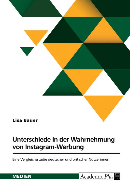 Produktbild: Unterschiede in der Wahrnehmung von Instagram-Werbung. Eine Vergleichsstudie deutscher und britischer Nutzerinnen