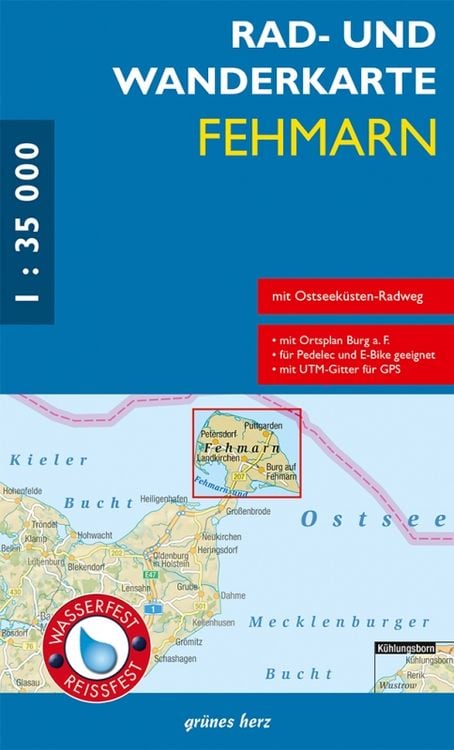 Produktbild: Rad- und Wanderkarte Fehmarn 1:35 000