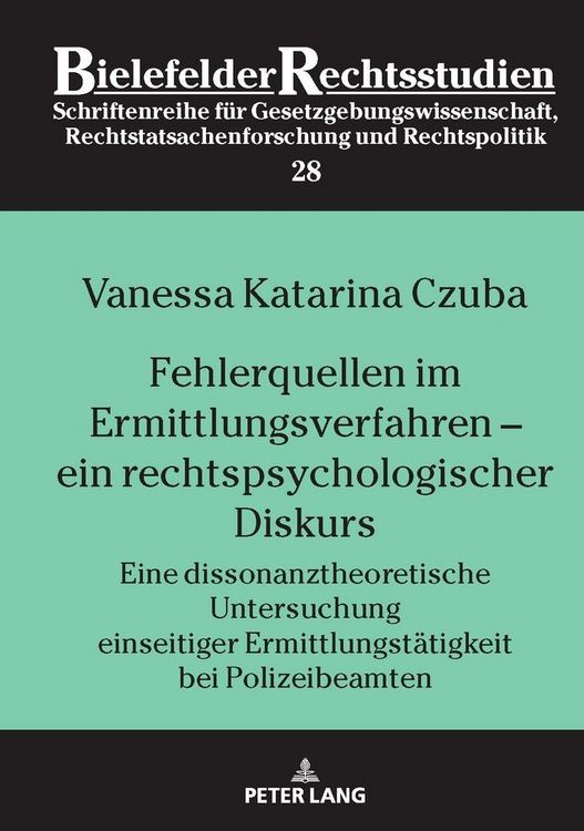 Produktbild: Fehlerquellen im Ermittlungsverfahren &ndash; ein rechtspsychologischer Diskurs