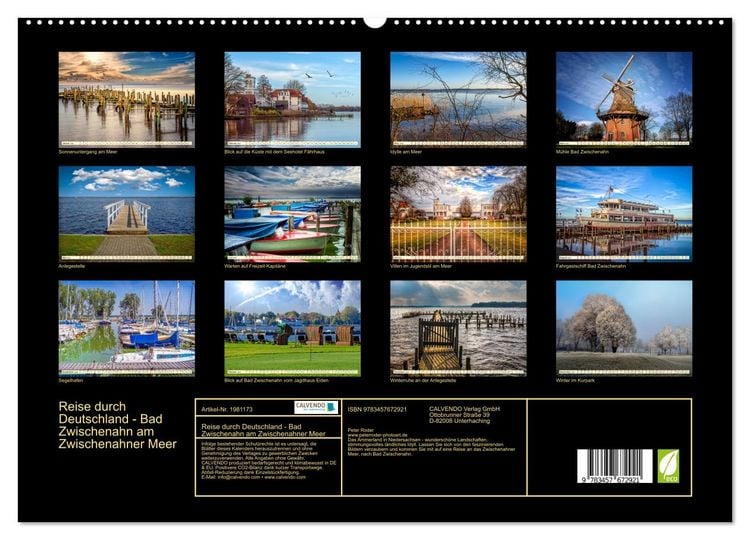 Produktbild: Reise durch Deutschland - Bad Zwischenahn am Zwischenahner Meer (hochwertiger Premium Wandkalender 2026 DIN A2 quer), Kunstdruck in Hochglanz