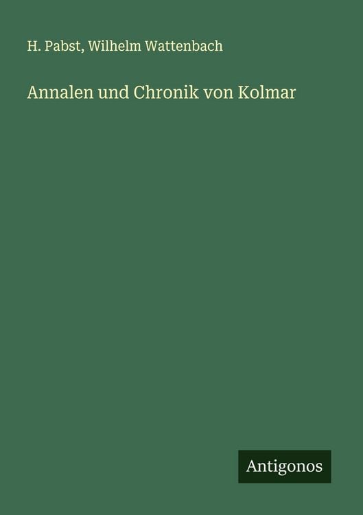 Produktbild: Annalen und Chronik von Kolmar