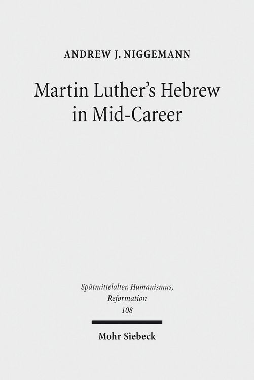 Produktbild: Martin Luther's Hebrew in Mid-Career