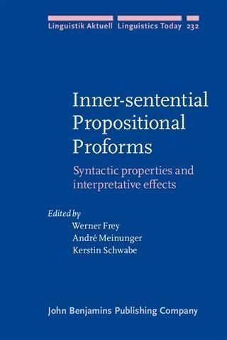 Produktbild: Inner-sentential Propositional Proforms