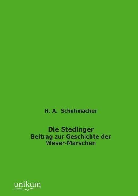 Produktbild: Schuhmacher, H: Stedinger