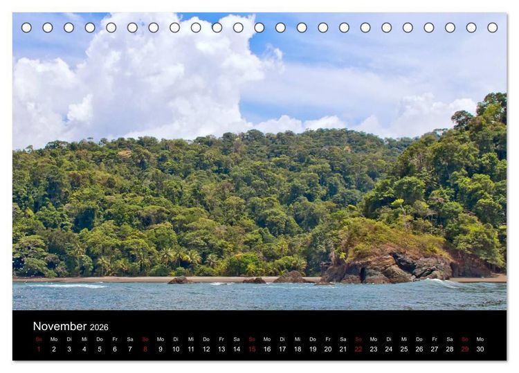 Produktbild: Costa Rica - Regenwald und Vulkane (Tischkalender 2026 DIN A5 quer), CALVENDO Monatskalender