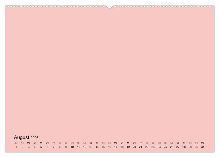 Produktbild: DIY Bastel-Kalender -Warme Pastell Farben- Zum Selbstgestalten (hochwertiger Premium Wandkalender 2026 DIN A2 quer), Kunstdruck in Hochglanz