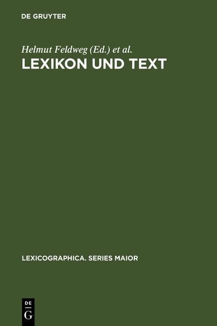 Produktbild: Lexikon und Text