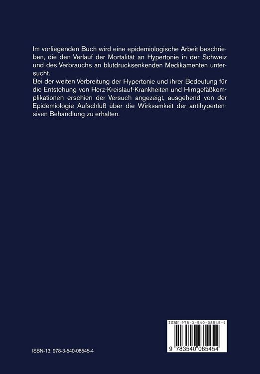 Produktbild: Entwicklung der Hypertoniemortalit&auml;t und des Antihypertensiva-Verbrauchs in der Schweiz
