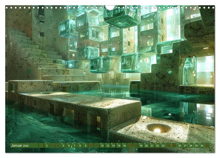 Produktbild: Architektonische Unm&ouml;glichkeiten (Wandkalender 2026 DIN A3 quer), CALVENDO Monatskalender
