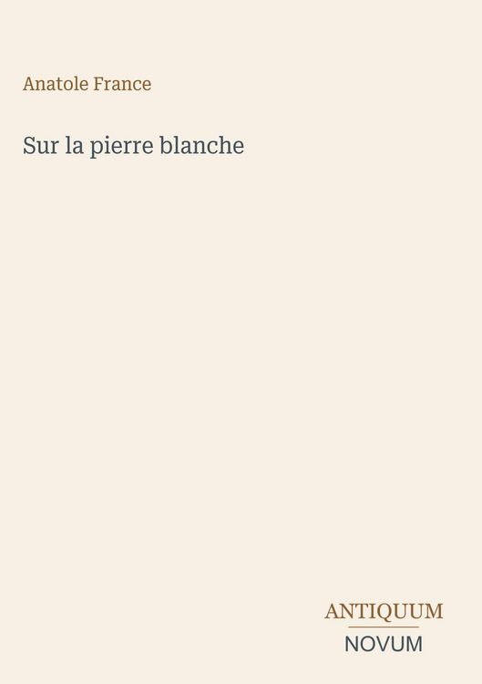Produktbild: Sur la pierre blanche