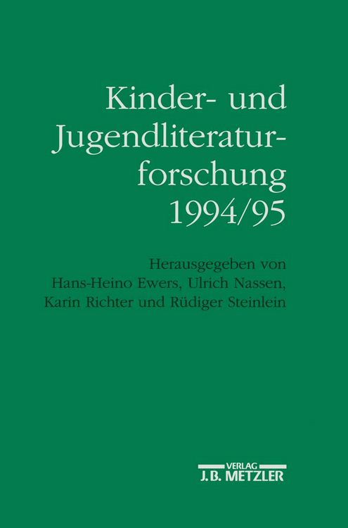 Produktbild: Kinder- und Jugendliteraturforschung 1994/95