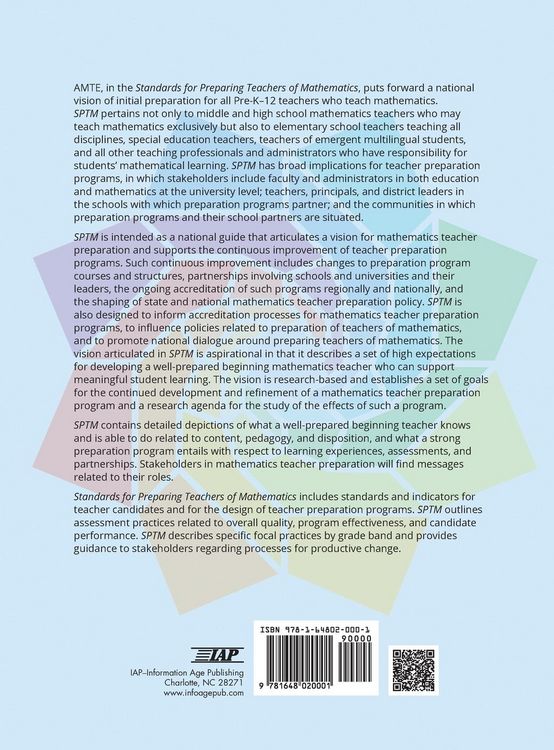 Produktbild: Standards for Preparing Teachers of Mathematics (color hc)