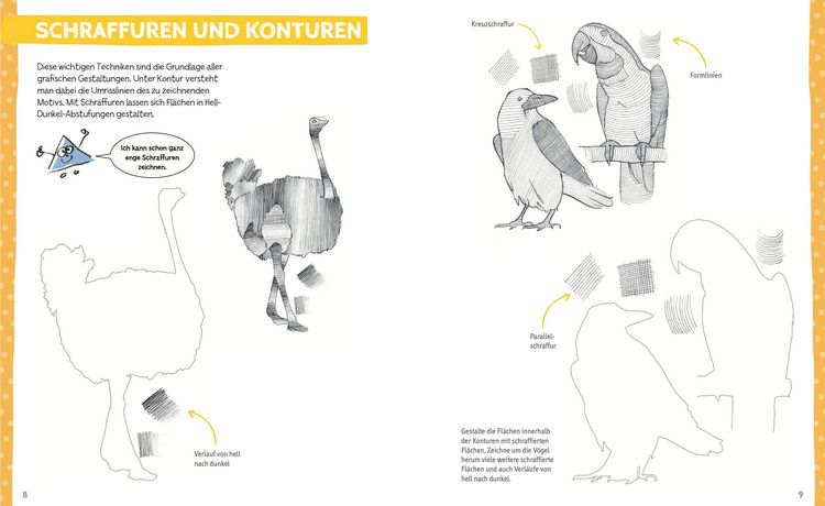 Produktbild: Die Kunst des Zeichnens f&uuml;r Kinder &Uuml;bungsbuch - Tiere